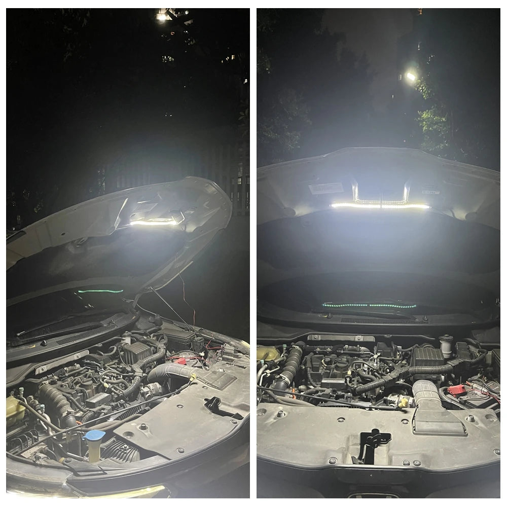 Universal Under Hood Engine Repair White LED Light Bar with Auto On/Off Switch Control Car SUV Pickup Offroad Repair Work Light Magic Electronics S889ca158dd4147a7911d83b6af046a0bo