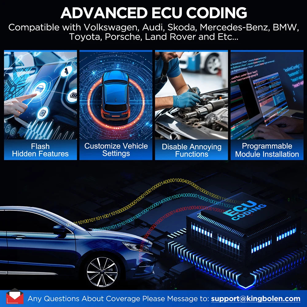 KINGBOLEN K10 PRO Bidirectionnal OBD2 Scanner ECU Coding 40+ Service CANFD FCA All System Diagnostic Tools 2 Year Free Update Magic Electronics S88db8ef5d758427fa14ba364a145ab9bk