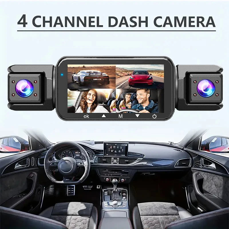 360° dashcam car camera recording wifi wireless webcam way video recorder 1080P 24 Parking 4 Channel Car black box Magic Electronics S89284d04047746b89893ca47113ab5106