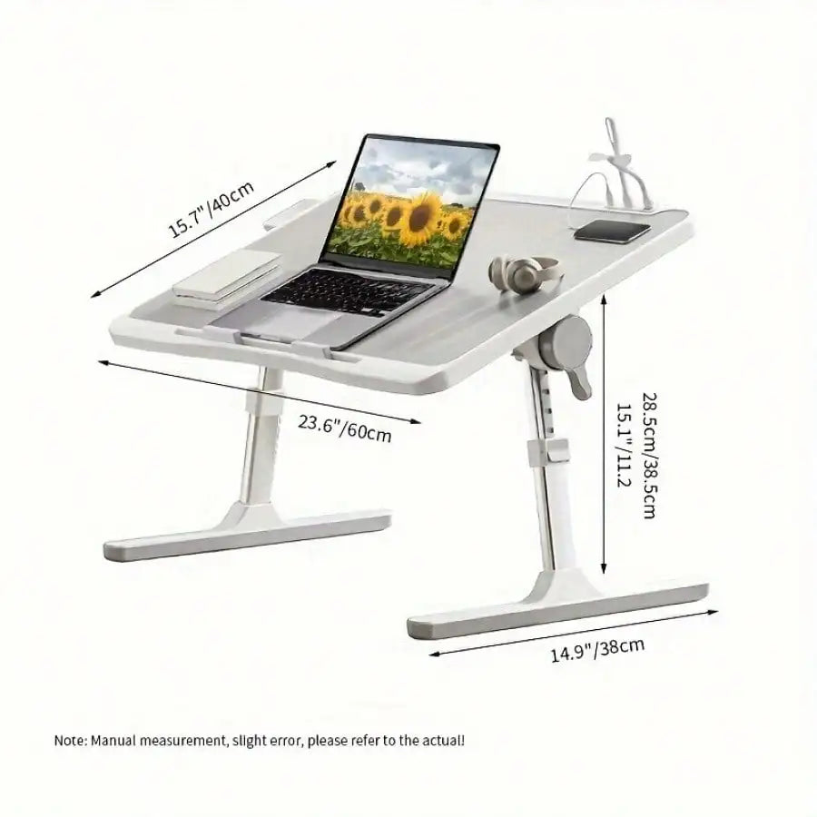 Adjustable Height And Angle Folding Desk, Home Office Computer Desk, Portable Laptop Desk Foldable Laptop Bed Tray Desk Magic Electronics S89b3f7edfbb54d8a870175cc08b5b0f0R