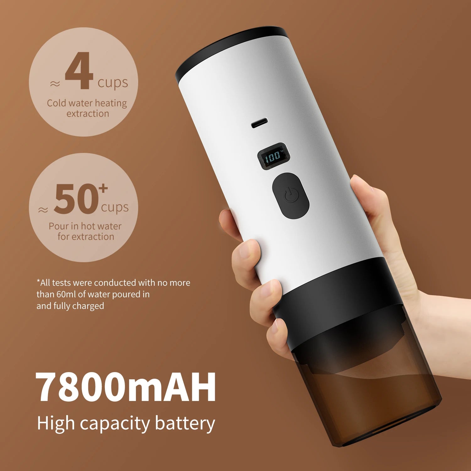 Portable Wireless Charging Coffee Machine 15BAR Multi-function 3 in 1 Fully Automatic Heating Overflow Capsule Coffee Machine Magic Electronics S8a05b89a8f77464885be28576958e8a5R