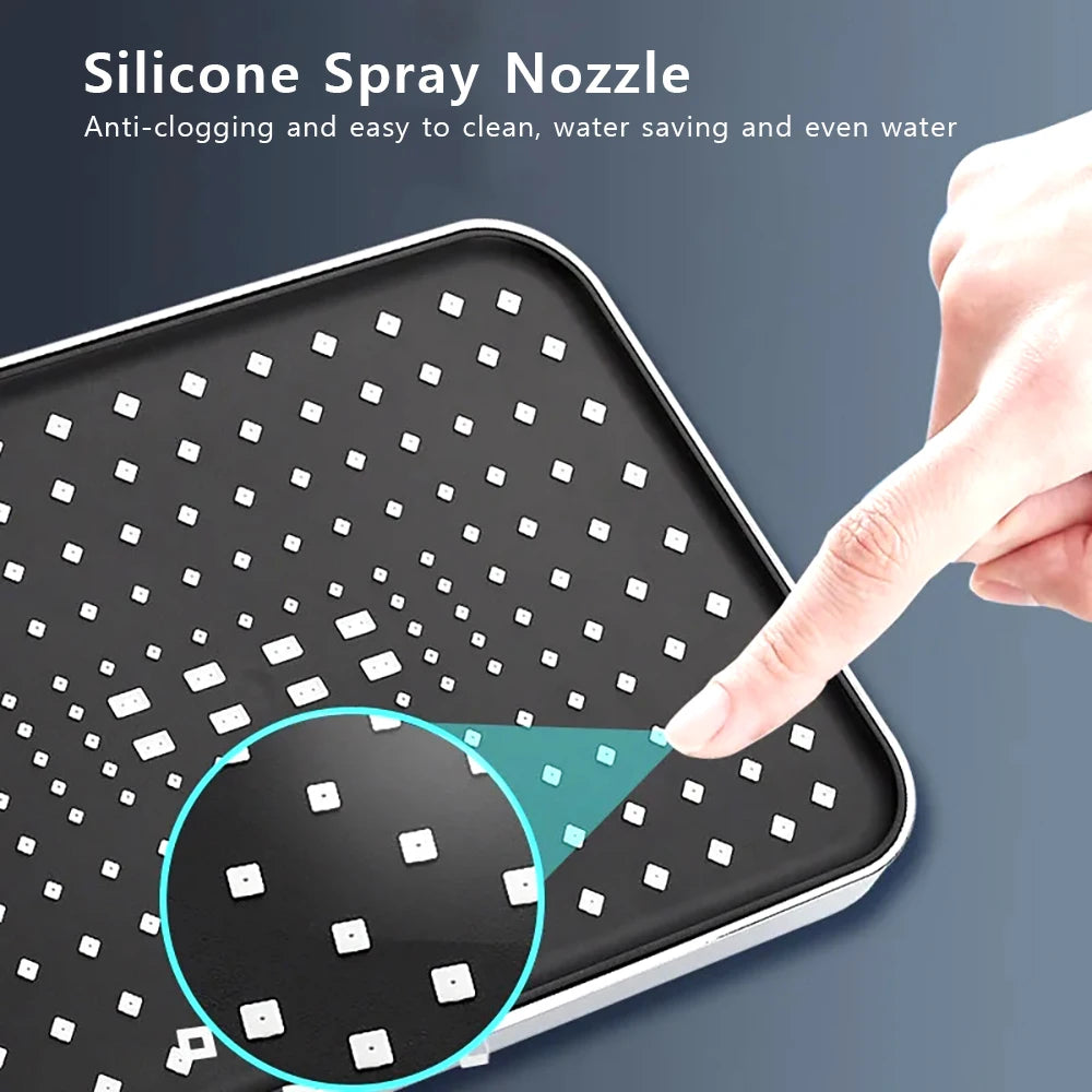 Large Flow High Pressure Shower Head Spray Bathroom Rain Shower Silicone Water-saving Nozzle Pressurization Handheld Accessories Magic Electronics S8ae4beeda10e4c0cbd2375a037ca3922J