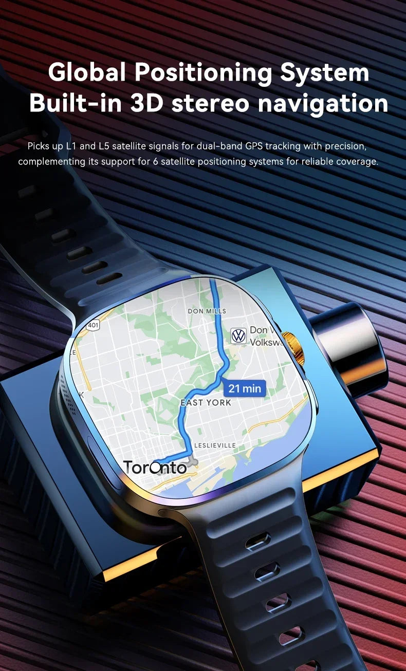 New M99 5G Cellular Version Smartwatch 2.4inch Amoled Larger Screen Android Smart Watch With Rotary Camera Sim Card Slot WIFI - Magic Electronics