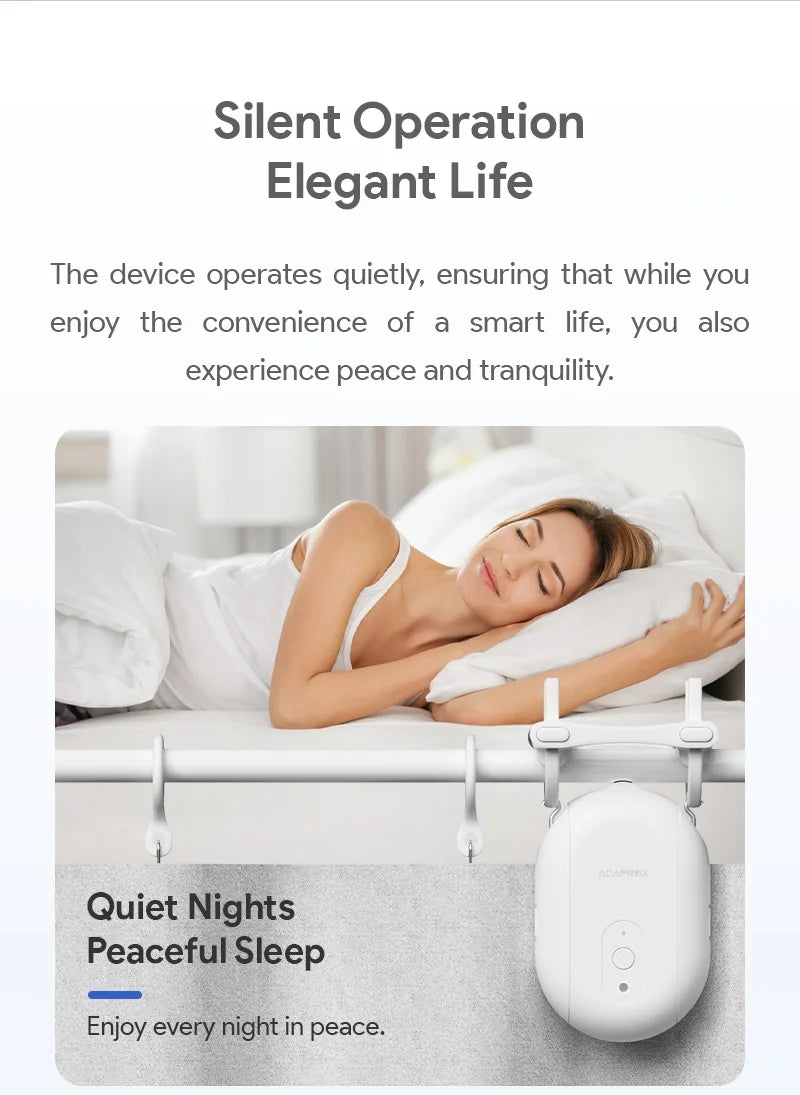 Tuya Smart Curtain Robot Bluetooth/Zigbee Rail Curtain Robot Electric Drive Track Rod Automatic Curtain Opener Voice Control Magic Electronics S8beb92c842144342bd5c1a221eb3e88ae
