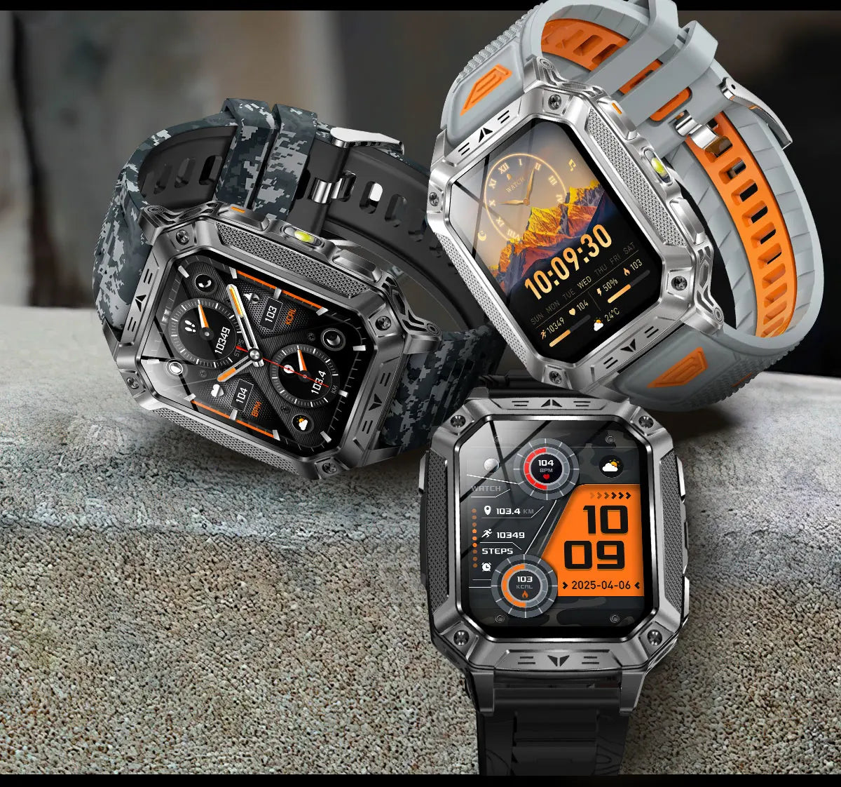 2026 Military outdoor SmartWatch Fitness Clock Men 2.01 inch AMOLED Screen 1400mAh Battery Flashlight Call Waterproof Smart Band Magic Electronics S8c67aebdbbf04fe0b836de66ea7c1dde6