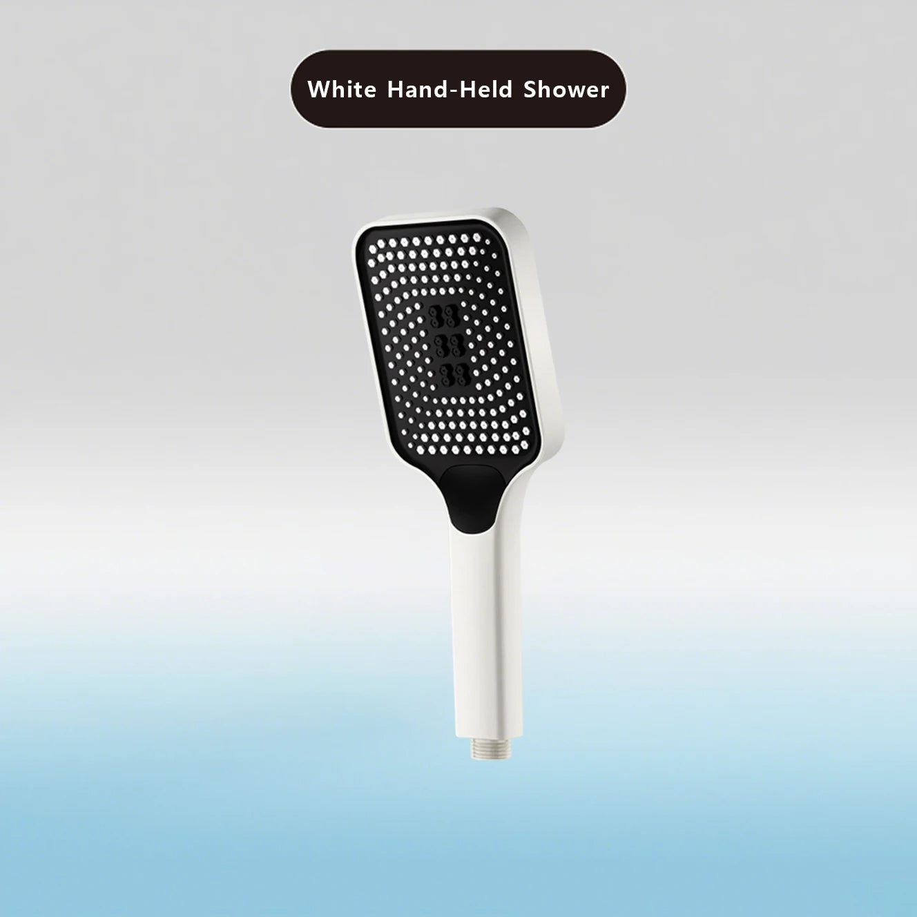 Large Flow High Pressure Shower Head Spray Bathroom Rain Shower Silicone Water-saving Nozzle Pressurization Handheld Accessories White Handheld Magic Electronics S8d226a0ff43446e2b5b9f13e0f24f54fl White Handheld