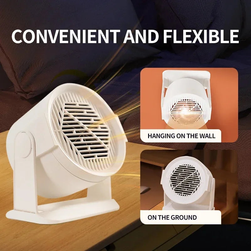 Portable Desktop Electric Heater for Home and Office, Mini Warm Air Fan for Desk Use and Foot Warmer for Cozy Comfort - Magic Electronics