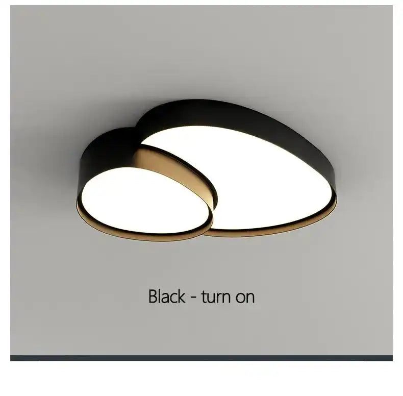 Modern Living Room LED Ceiling Lights Nordic Home Decor Indoor Bedroom Lamp Black White AC 90-260V Ceiling Chandeliers Lighting - Magic Electronics