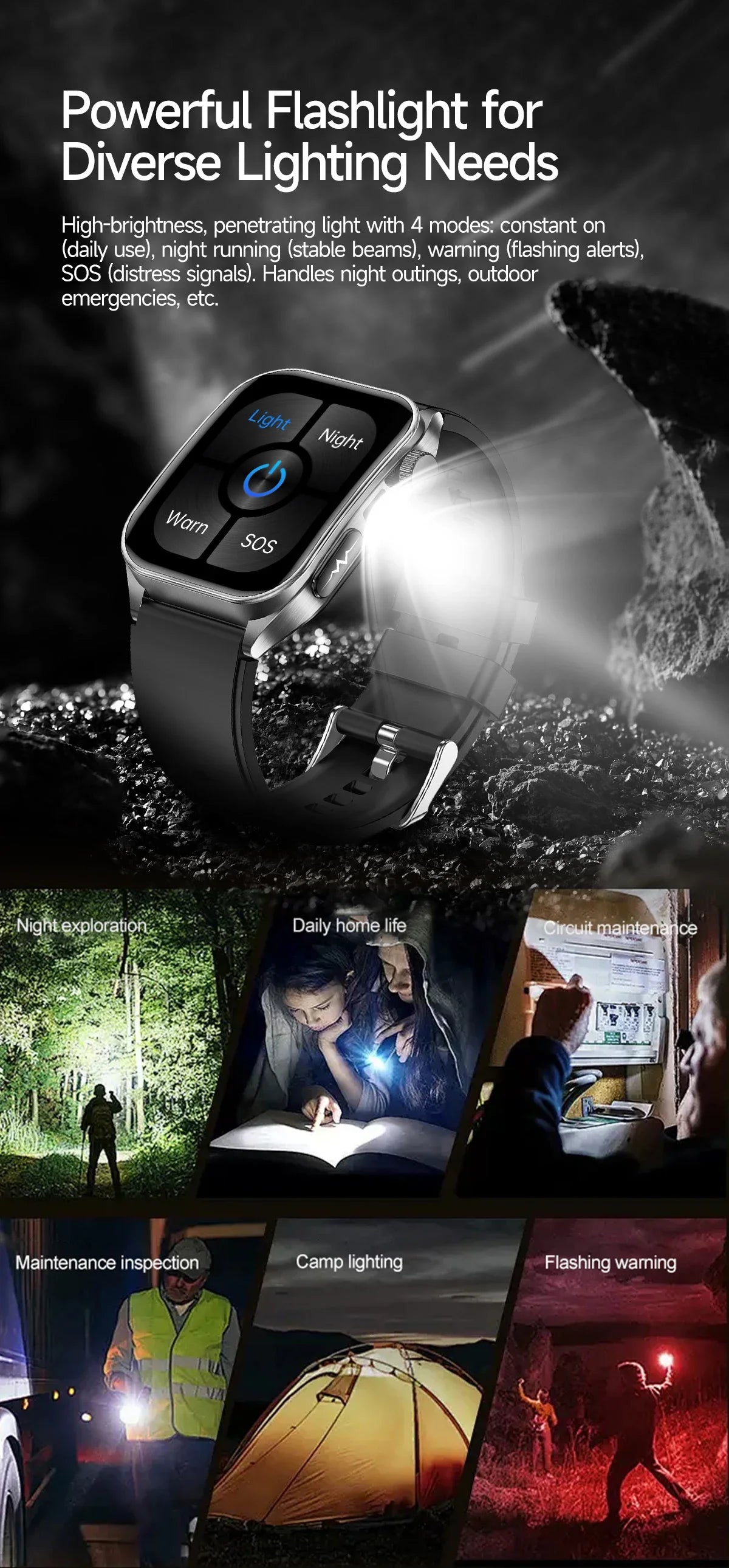 New Laser Treatment Three High Smart Watch Men ECG Heart Rate Uric Acid Health Tracker 1.95 inches Sapphire Glass SmartBracelet Magic Electronics S8f7a6250527c415487feef6c512c3546j