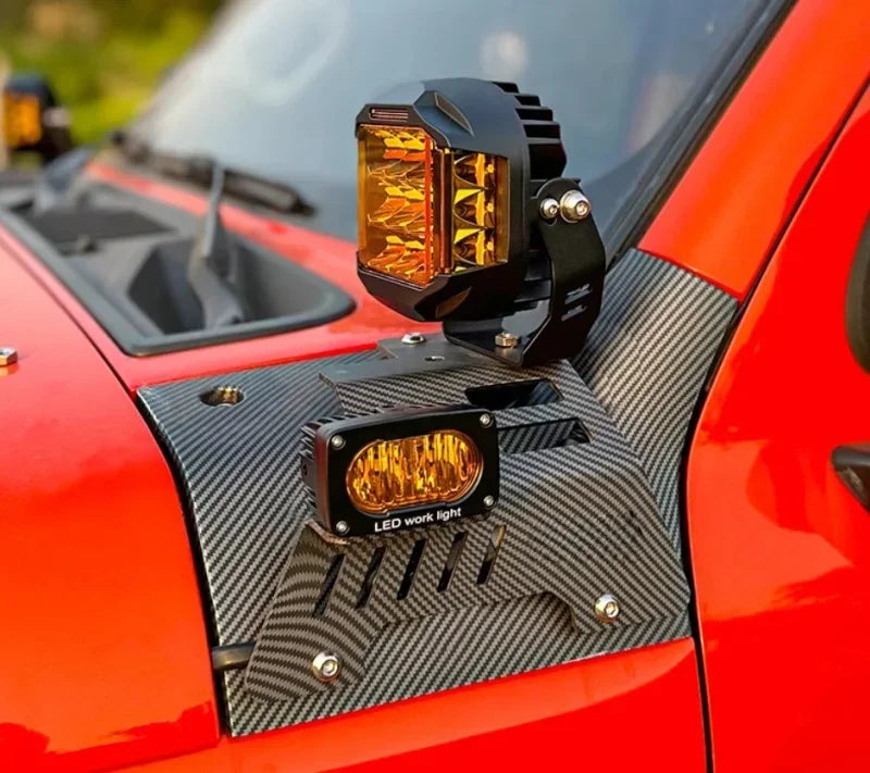 Car A-pillar Bracket Fit for GWM Tank 300 2020-2024 Modified LED Auxiliary Light Cover A-pillar Spotlight Bracket Accessories Magic Electronics S8f8b1f54ef824582bdd267c7ccd7c4159