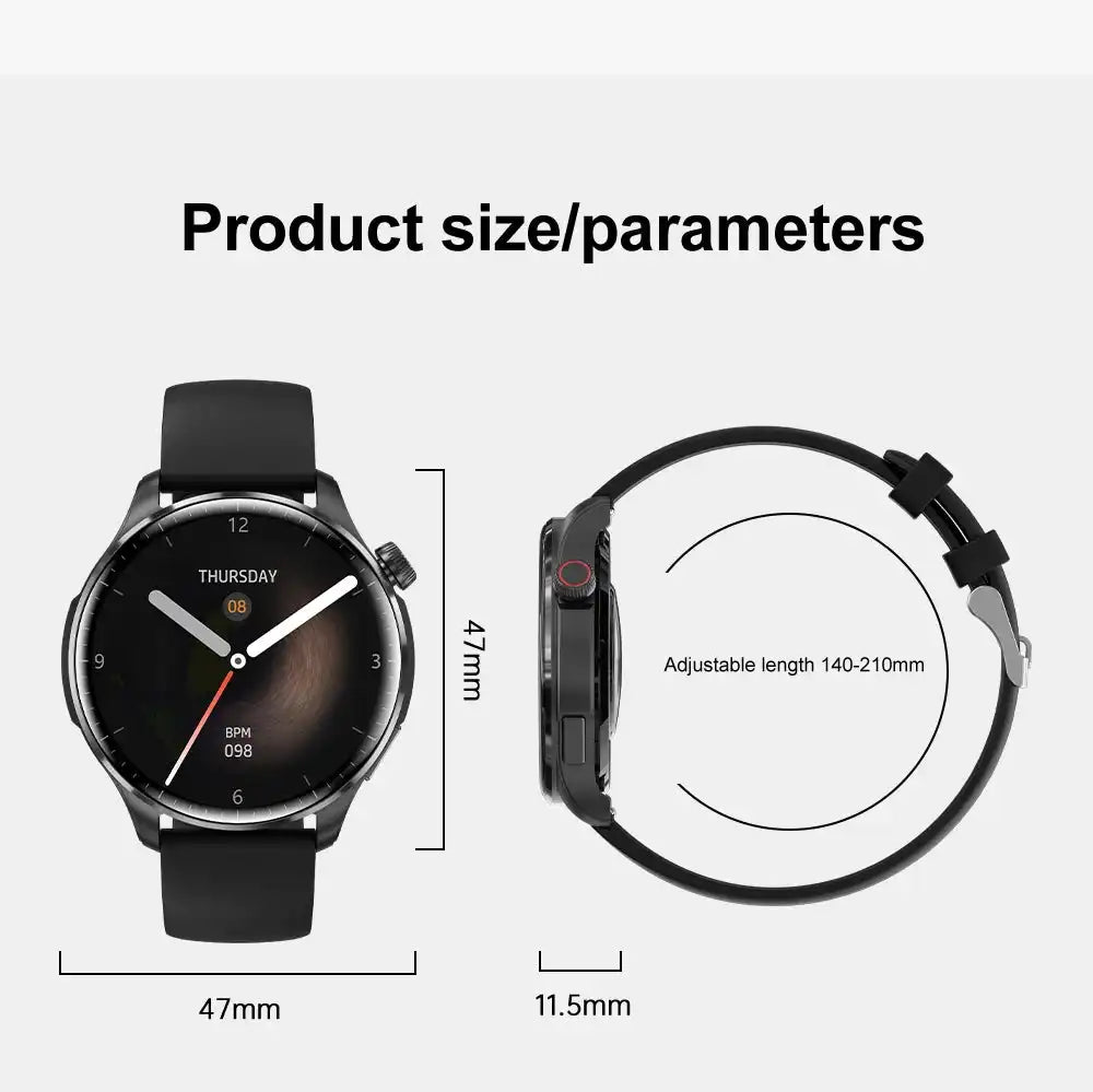 2026 New GPS SmartWatch BluetoothCall IP68 Waterproof AMOLED Screen Custom AOD Watch Face Sport Smartwatch Men Women Android iOS - Magic Electronics