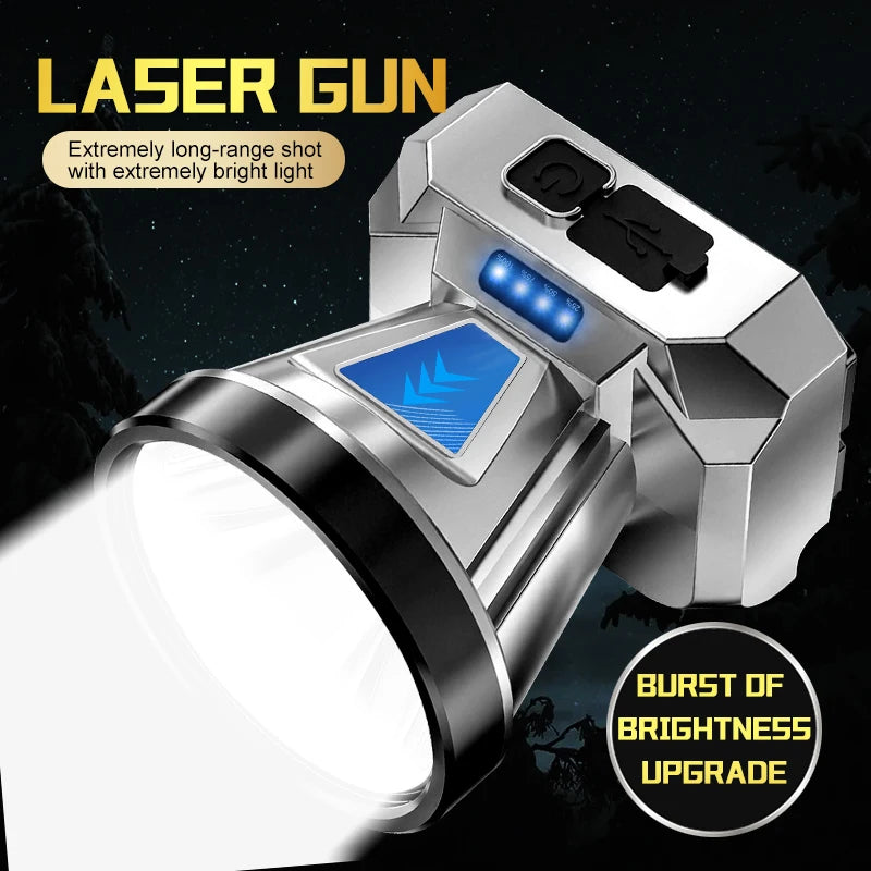Headlight strong light charging super bright head mounted lighting ultra long endurance outdoor night fishing mining light small - Magic Electronics