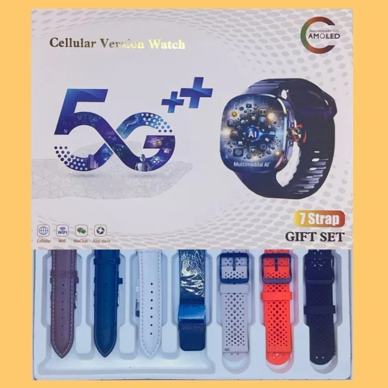 New M99 5G Cellular Version Smartwatch 2.4inch Amoled Larger Screen Android Smart Watch With Rotary Camera Sim Card Slot WIFI - Magic Electronics