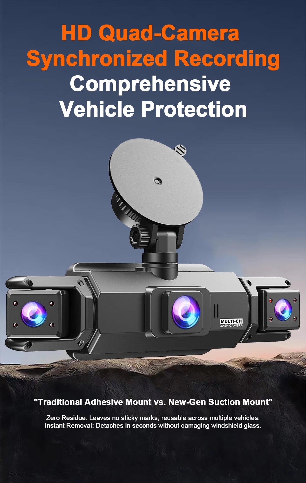 Dash Cam 4Channel 360° Car Camera Black Box 128G Front Left Right Rear View Car DVR Video Recorder G-Sensor 24H Parking Monitor Magic Electronics S90fc33a11bbd4ac291917ee20feeb6977