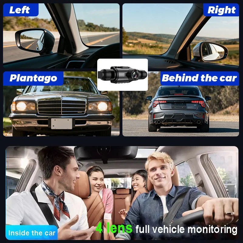 1080P Dashcam Car Dvr Front and Rear HD 4Cameras 2inch IPS4-Channel Recording Video Recorder Night Vision Recorder Black Box Magic Electronics S911f68393808491bb71157c187c2c5161
