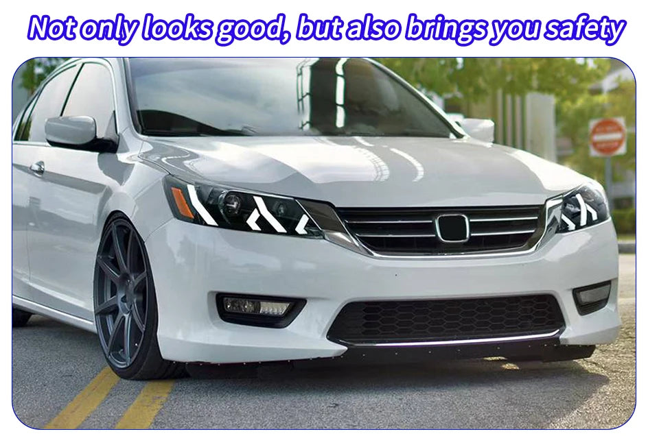 Car Headlight Assembly For Honda Accord 9th 2013-2015 Upgrade LED Lamborghini Style Projector Lens Car Tool Accessories - Magic Electronics