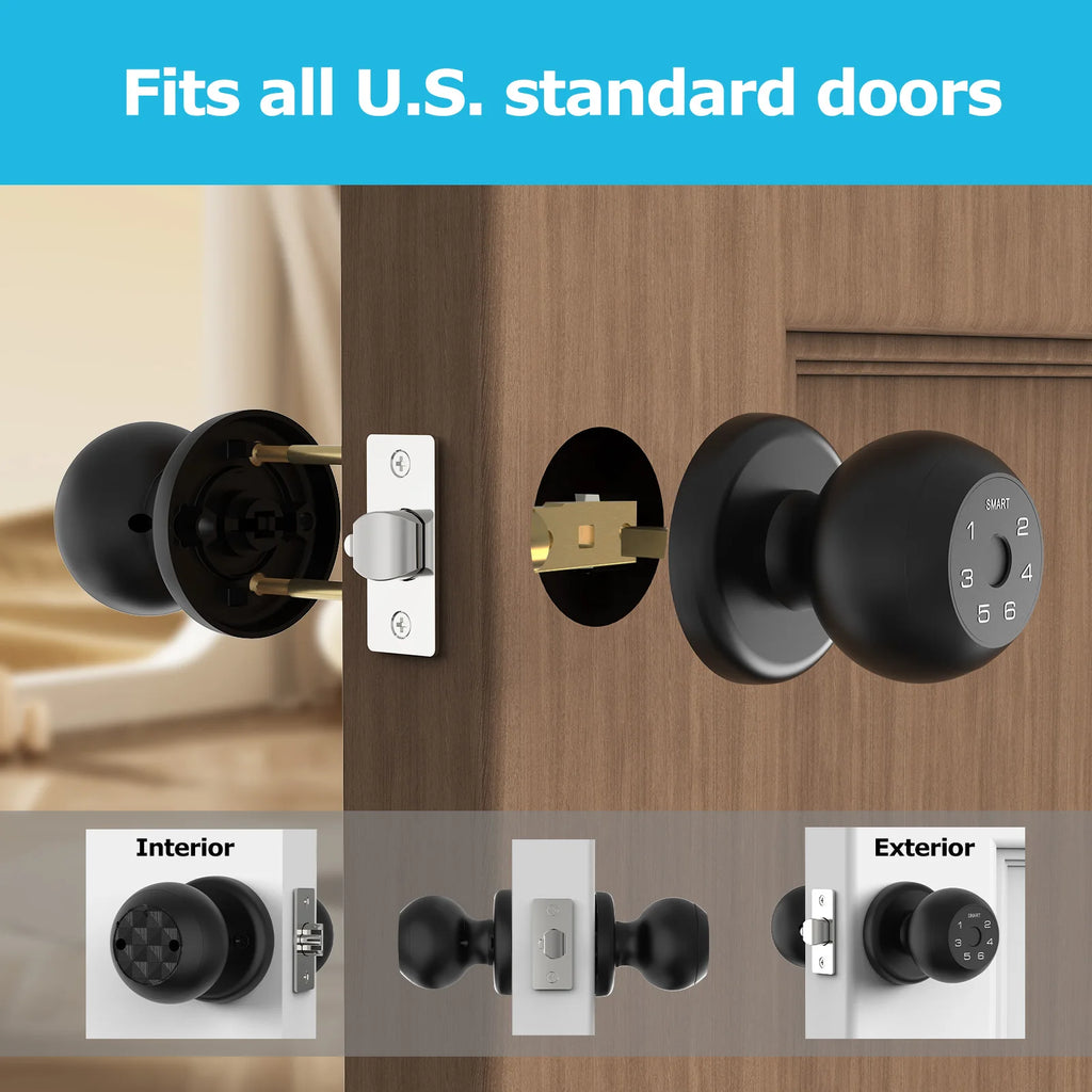 Viladepot Smart Lock Fingerprint Door Lock App Control Passcode Unlock Electronic Touchscreen Keypad Indoor - Magic Electronics