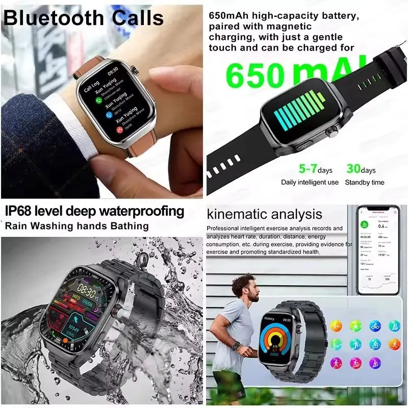2025New Micro Physical Examination Smart Watch For Men Uric Acid Body Fat Five Organ Health Watches Bluetooth Call SmartBracelet Magic Electronics S921fbcd289e546fdac6baaa690cddc1dP