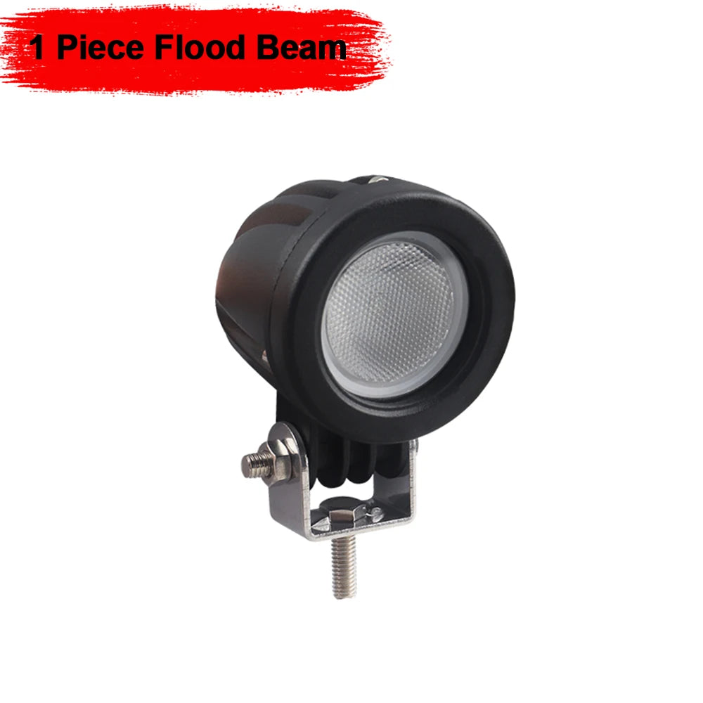 Led Motorcycle Spotlight Day Time Running Lights Spot Flood Beam Auto Motorbike Soocter Led Bulb Fog Lamp Work Head Light - Magic Electronics