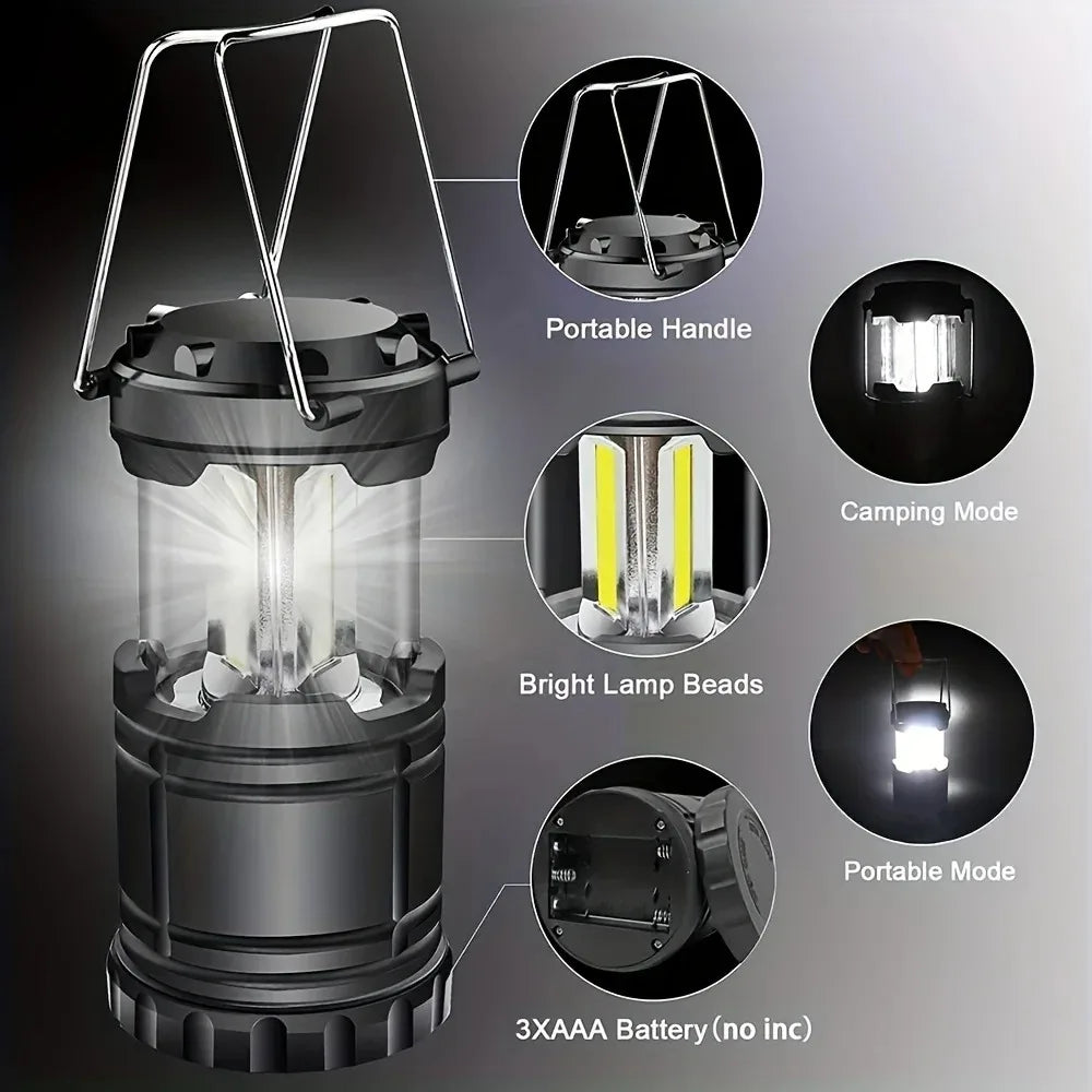 HOMEFISH Camp Lamp, Outdoor Tent Light, Portable Lantern, Multifunctional Emergency Light, Battery Powered (Without Batteries ) Magic Electronics S92bed3cc2bb14c6c8ac8771e9fa1a15f8