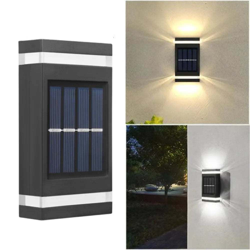 Solar LED Light Outdoor Waterproof Wall Lamp Dusk to Dawn Fence Lighting for Summer Garden Yard Porch Walkway Camping Home Magic Electronics S938cc63931d749c5afb01eee8ddf338ce