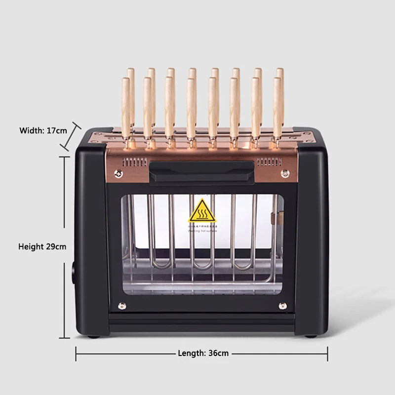 Barbecue Grill Household Automatic Rotating Skewers Machine Smokeless Rotary Electric Grill 220V/1200W Barbecue Grill Magic Electronics S93e36fbda9154198a4fc56c04c833d1cu