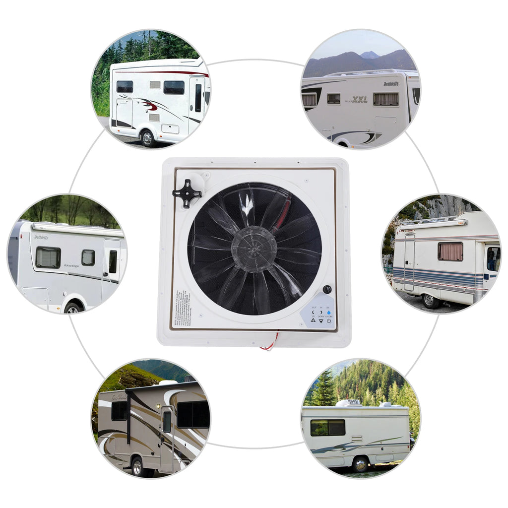 36cm/14.2" Air Ventilation For Motorhome Roof Fan Reversible Exhaust Fan Quiet Continuous Ventilation Rv With 12v Remote Magic Electronics S93fc60b2b2c64e48b74259d217545e75h