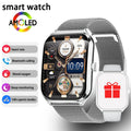 New Ultra Thin Smart Watch men 1.96" AMOLED 360*360 HD Pixel Display Always Show Time Call Reminder Smartwatch Ladies For huawei Silver mesh belt Magic Electronics S9591ad8cbb8e4d8094f45b6e957bd7ee8 Silver mesh belt