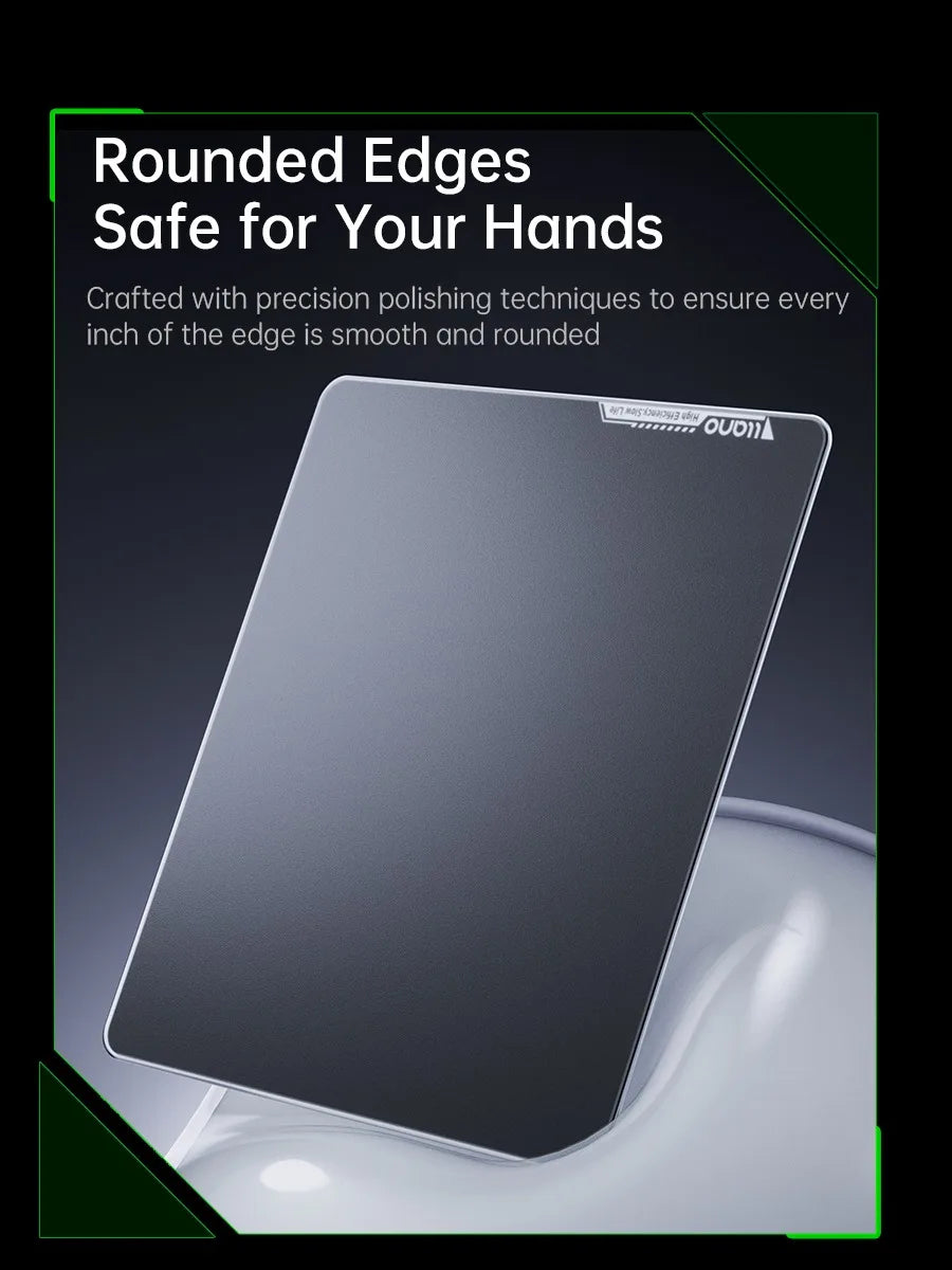 LLANO Tempered Glass Gaming Mouse Pad Game FPS High Speed Smooth CSGO Waterproof and Sweat-proof Table Mat Games Dorm Gifts espo Magic Electronics S95c91fdd331a46eeb6c438bf1bac91902