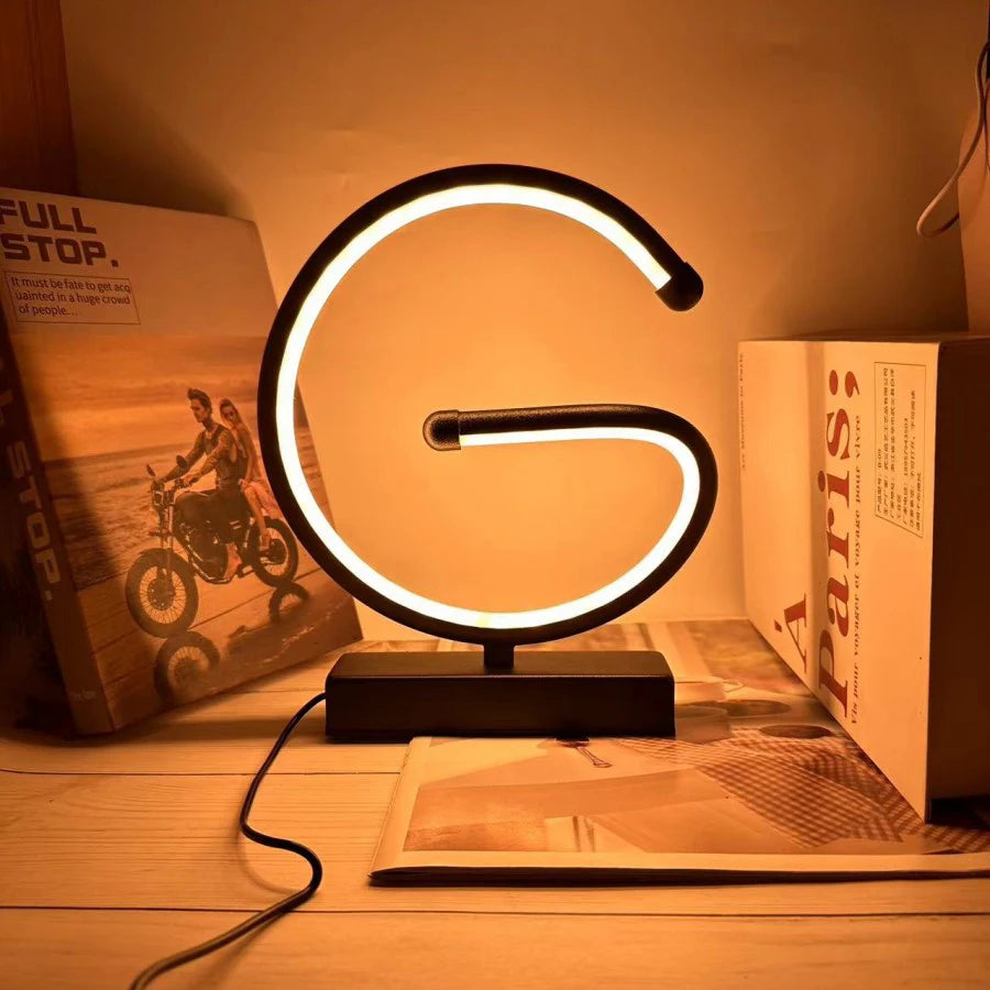 Creative Spiral LED Night Light 3 Colors Dimmable Desk Lamp Reading Light for Living Room Office Desk Bedroom Bedside Decor - Magic Electronics