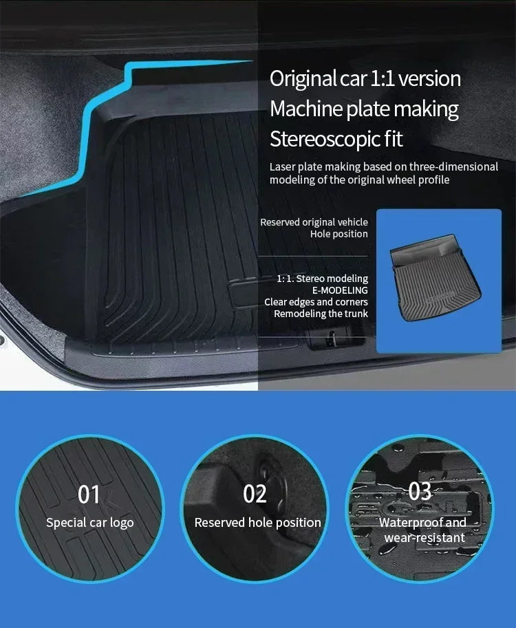 TPE Material Car Rear Trunk Mat Boot Liner Cargo Storage Pad Anti-dirty Waterproof Auto Accesories For Lynk Co 900 2025 2026 Magic Electronics S967d19df43be49d8b7dfc34662e518ebX