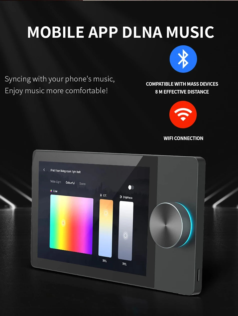 TUYA Smart Home Device Scene control panel Built-in ZIGBEE gateway Bluetooths Audio wall Amplifiers WIFI Background music system - Magic Electronics