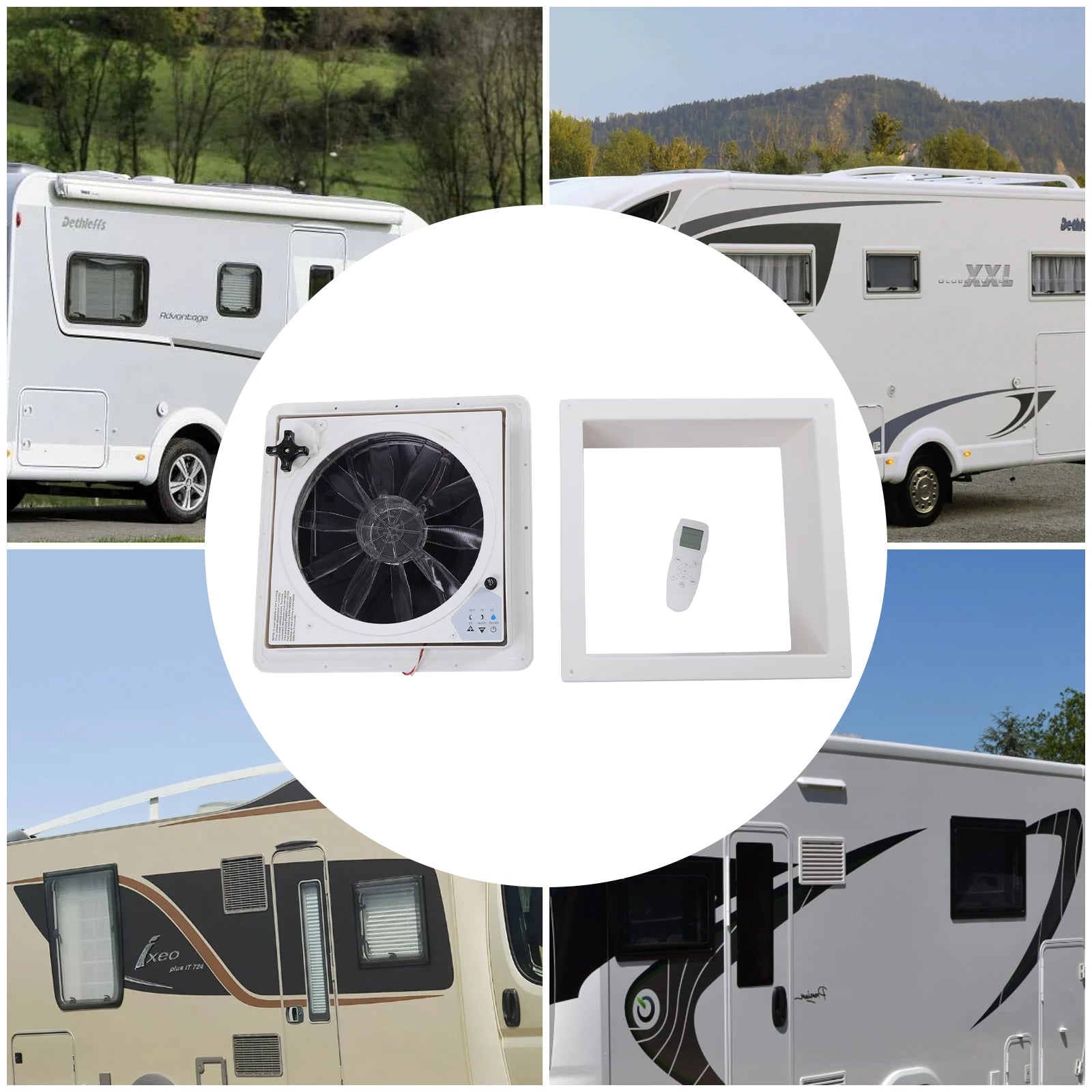 36cm/14.2" Air Ventilation For Motorhome Roof Fan Reversible Exhaust Fan Quiet Continuous Ventilation Rv With 12v Remote Magic Electronics S98ee006769344cb495e7e36680aff037a