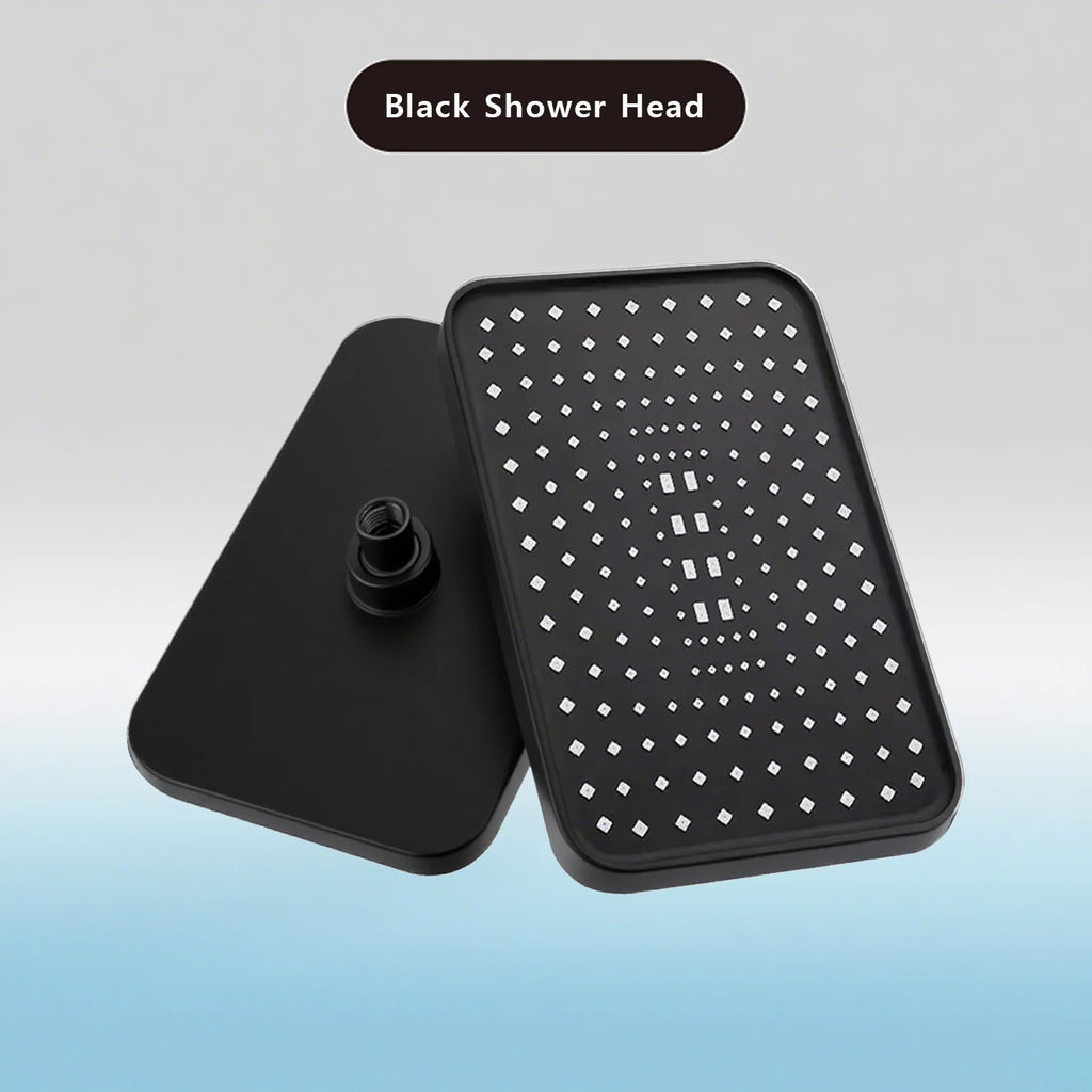 Large Flow High Pressure Shower Head Spray Bathroom Rain Shower Silicone Water-saving Nozzle Pressurization Handheld Accessories Black Top spray Magic Electronics S9971b13517f9496987c6c72b6bc97ba4X Black Top spray