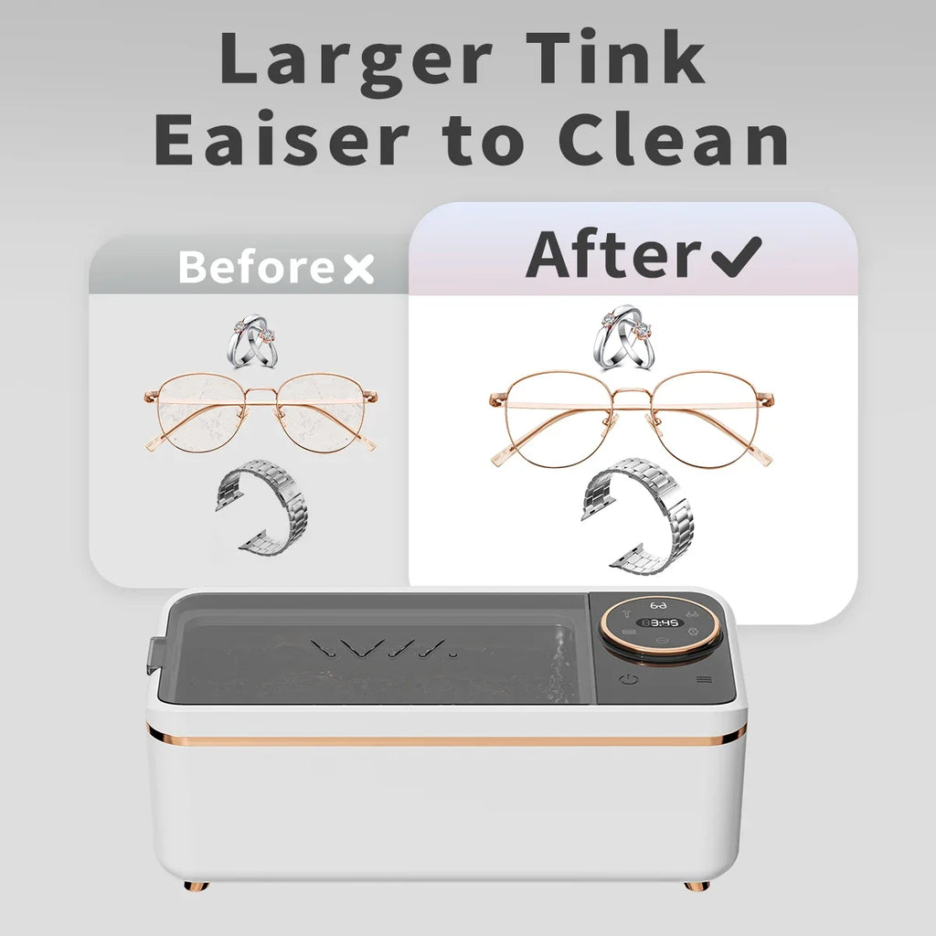 Ultrasonic 55KHZ Cleaning Machine Soundwave Technology Deep Cleaning Appliance for Glasses Dentures Jewelry Makeup Brushes Magic Electronics S99d6097ea6b8423ab360544bf5c9f459G