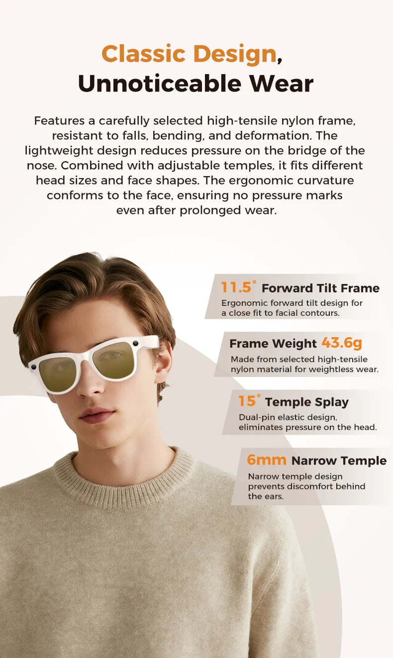 AI Smart Glasses with Camera 1200P M02 Ultra ChatGPT Voice Control 32GB Real-time Translation 3600mAh Charging Case Sunglasses Magic Electronics S9a3c18349fda4bd18228f7022ddb0b58J