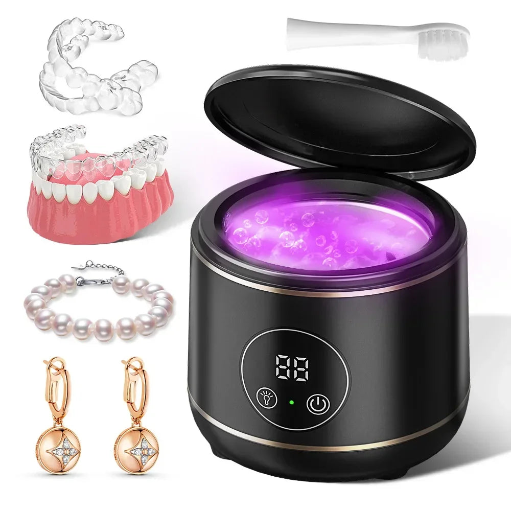 Household Ultrasonic Cleaning Machine Ultrasonic Cleaner with UV Lamp for Jewelry Dentures and Knives Forks Magic Electronics S9aa38a0b31af497d9e55f6e10076a885W