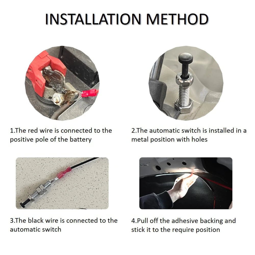 Universal Under Hood Engine Repair White LED Light Bar with Auto On/Off Switch Control Car SUV Pickup Offroad Repair Work Light Magic Electronics S9b176644bc124558838d56263a102732Q