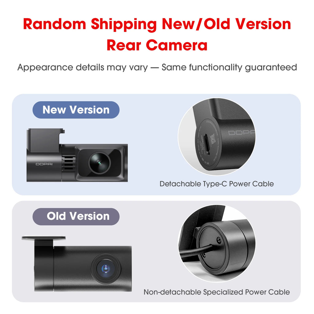 DDPAI Dash Cam N1 Dual Front & Rear Recording NightVIS 1296P Dash Cam Recorder Car DVR App Control - Magic Electronics