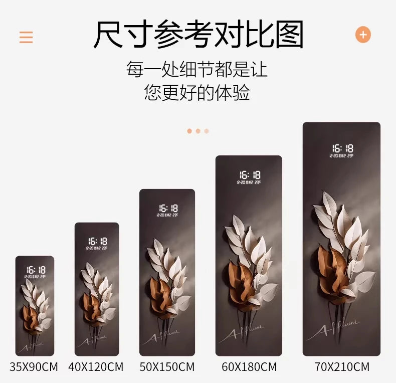 Home electronic clock, living room decoration lights, corridor hanging paintings, light luxury, clock murals - Magic Electronics