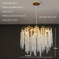 Modern Luxury Gold Branch Tassel Crystal LED Pendant Light Dining Room Living Room Indoor Home Decoration Atmosphere Fixtures D60cm hanging G9 Magic Electronics S9d0e26c63e564605b64c4a24ac1b1c648 D60cm hanging G9