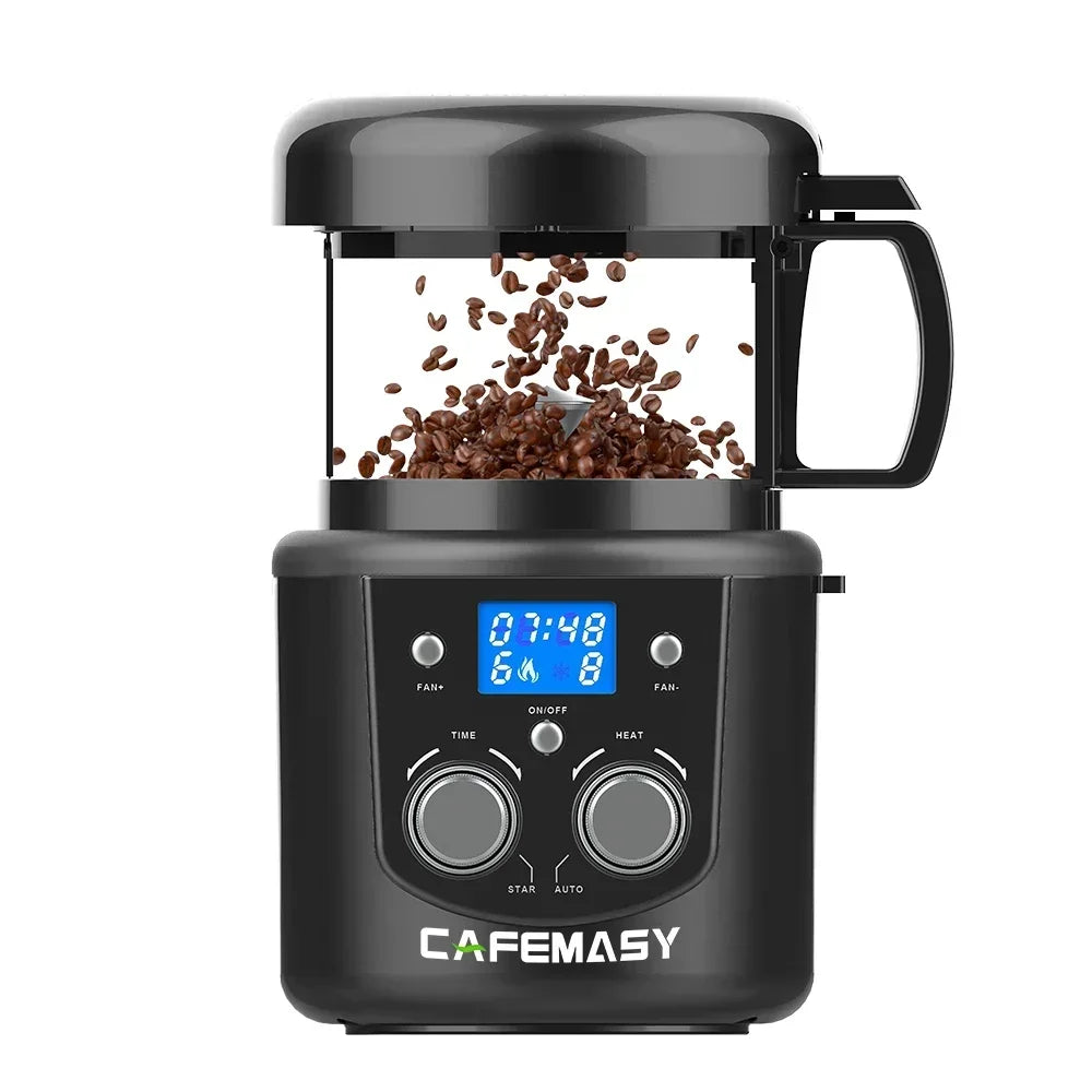 CAFEMASY 80-100g Home Coffee Roaster Electric Mini No Smoke Coffee Beans Baking Roasting Machine 110-240V Coffee Bean Roaster Magic Electronics S9d39a9f2fdd942bb995d2e98b5694643g