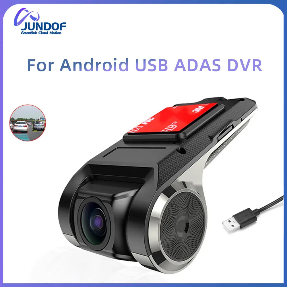JUNDOF ADAS Car DVR For Car DVD Android Player Navigation Dashcam DVRs Video HD 720P USB TF Card 32G /64G Dash Cam Auto Recorder - Magic Electronics
