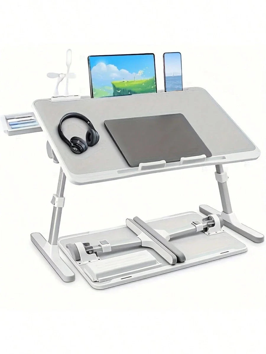 Adjustable Height And Angle Folding Desk, Home Office Computer Desk, Portable Laptop Desk Foldable Laptop Bed Tray Desk Magic Electronics S9da8fe360c9e423692d3f3e2bf7fd9e7b
