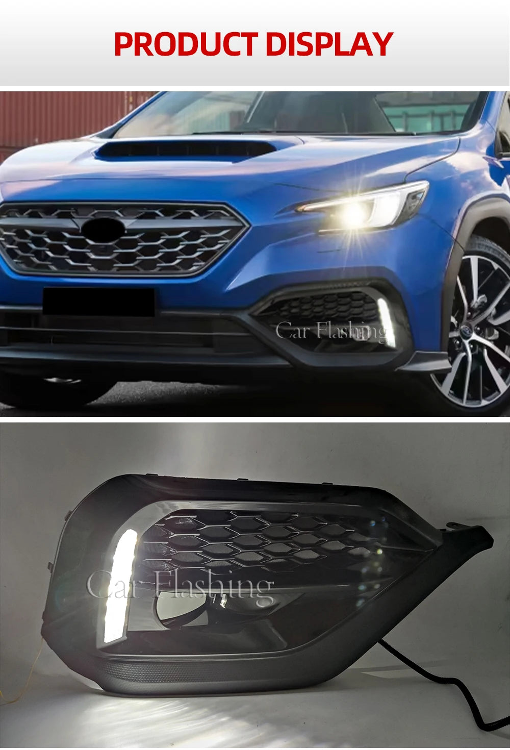 Car LED Daylight DRL For Subaru WRX STI 2022 2023 Daytime Running Lights Fog Lamp cover with yellow Turn Signal Foglight Magic Electronics S9dbe475abce74bc9ad3fd0dd8e7fa46b2