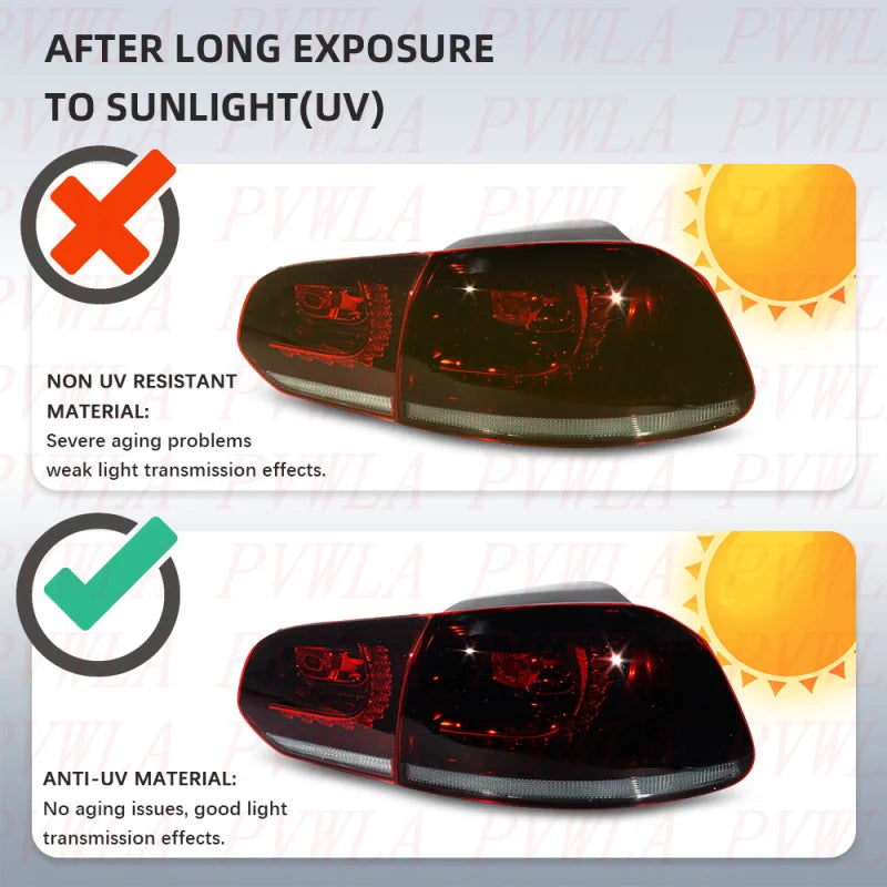 LED Tail Light For Golf 6 MK6 R20 GTD GTI 2009 2010 2011 2012 2013 1 Set LED Dark Red Flowing Rear Lamp Brake Light Magic Electronics S9dcf986ae5d044f8a5ebdf02ca387b50N