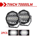 CO LIGHT Round LED Offroad Lights 7 Inch Spot Driving Light Pods with DRL Super Bright Off Road Ditch Work Light Bar for SUV 2PC 7inch Light Magic Electronics S9e09a9e3f36748618ef77599e6915750k 2PC 7inch Light