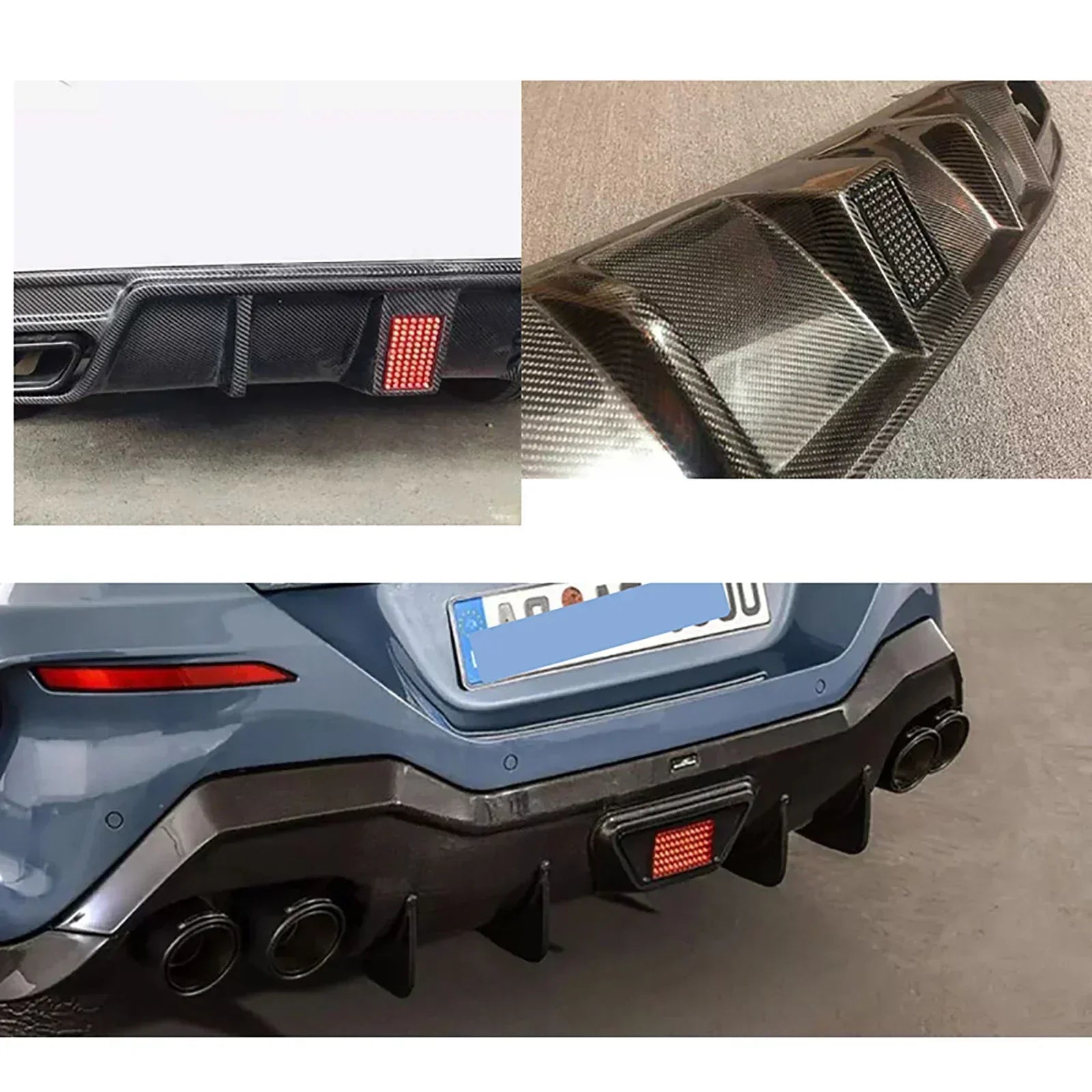 F1 Brake Light Rear Automotive Tail 3rd Stop Lamp Red Formula 1 Rear Fog Light with Flashing Warning Signal for SUV Motorcycle - Magic Electronics