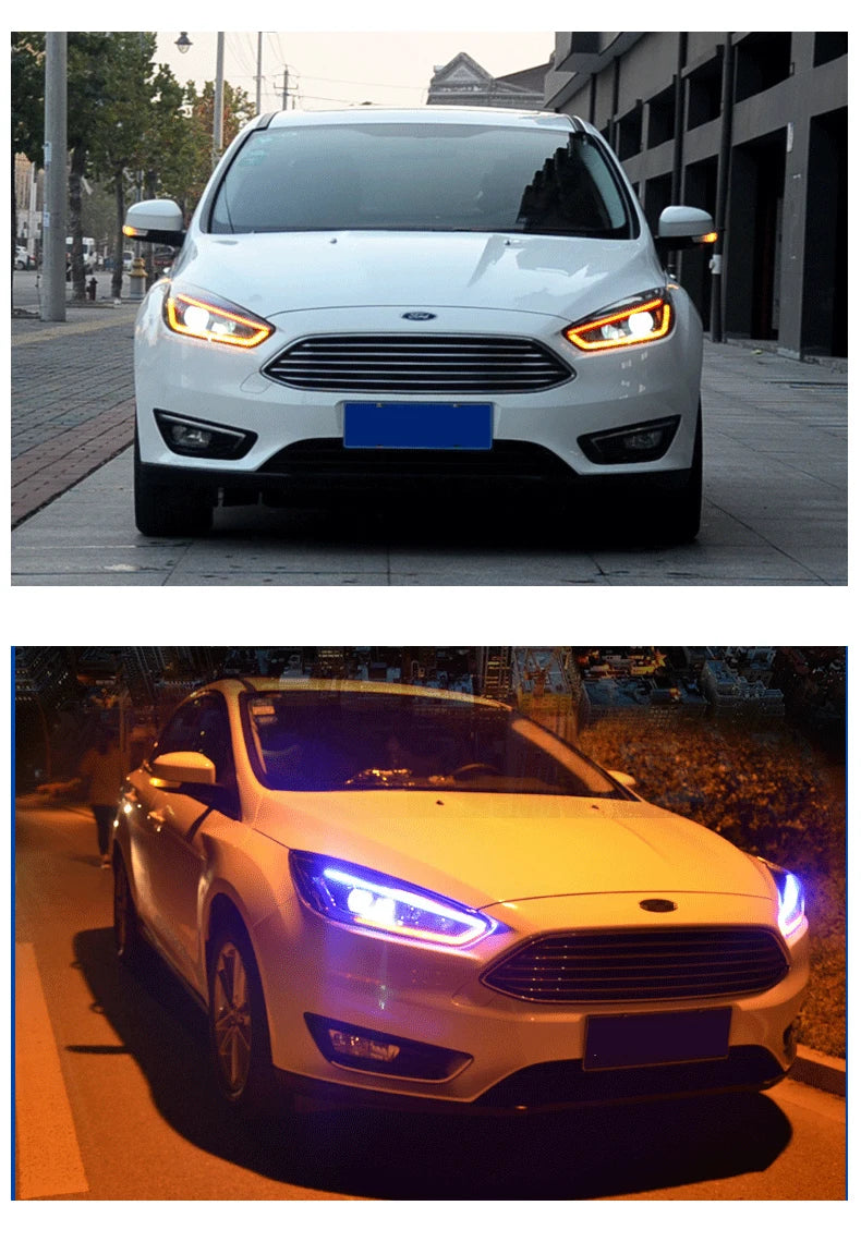 Headlights For Ford Focus 2015 2016 2017 2018 LED Head Lamp Styling DRL Front Signal Projector Lens Auto Tools Car Accessories - Magic Electronics