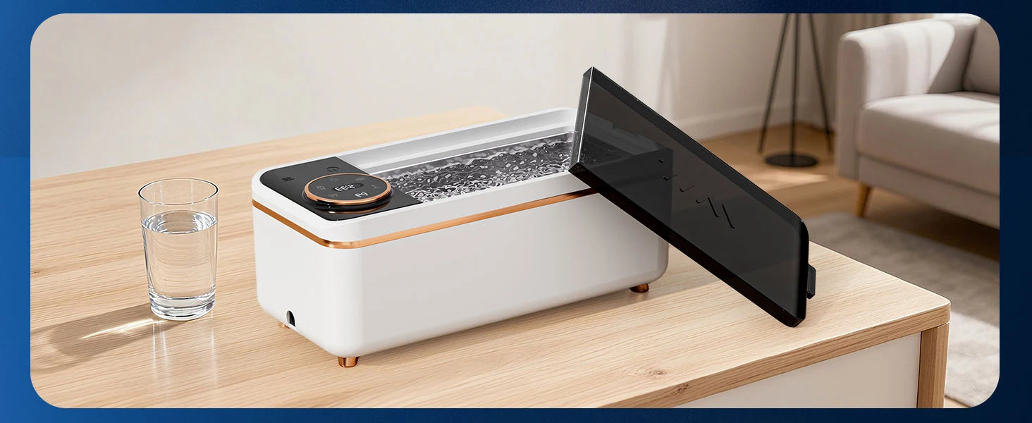 Ultrasonic 55KHZ Cleaning Machine Soundwave Technology Deep Cleaning Appliance for Glasses Dentures Jewelry Makeup Brushes Magic Electronics S9ee5163bf3354fb4a464f502708653558